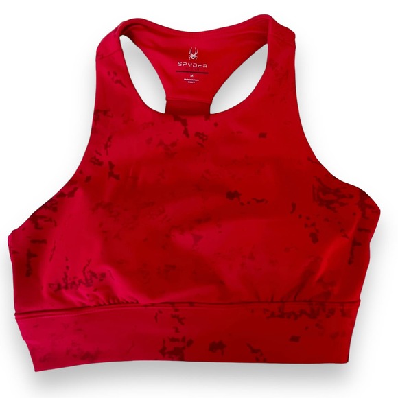 Spyder Other - SPYDER Active Sports Bra medium red NWT Athletic Racerback